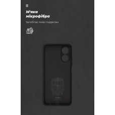 Чехол накладка ArmorStandart TPU ICON для Oppo A17 4G Camera cover Black (ARM64847)