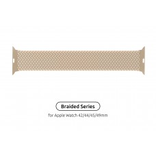 Ремешок Nylon ArmorStandart Braided Solo Loop для Apple Watch 42/44/45/49mm Beige Size 6 (148 mm) (ARM64904)