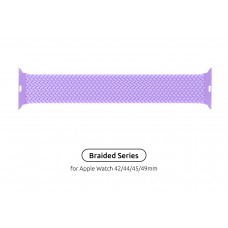 Ремешок Nylon ArmorStandart Braided Solo Loop для Apple Watch 42/44/45/49mm Lavender Grey Size 8 (160 mm) (ARM64911)