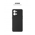 Чехол накладка ArmorStandart TPU ICON для Oppo Reno7 4G Camera cover Black (ARM65427)