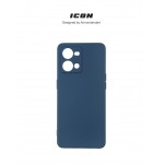 Чехол накладка ArmorStandart TPU ICON для Oppo Reno7 4G Camera cover Dark Blue (ARM65429)