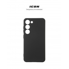 Чехол накладка ArmorStandart TPU ICON для Samsung S23 Camera cover Black (ARM65452)