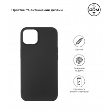Чехол накладка TPU Armorstandart Matte Slim Fit для Apple iPhone 14 Black (ARM65612)