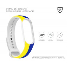 Ремешок TPU ArmorStandart для Xiaomi Mi Band 4/3 Blue Yellow (ARM65667)