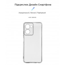 Чехол накладка ArmorStandart TPU Air Series для Realme C33 Camera cover Transparent (ARM65763)