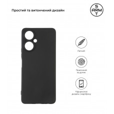 Чехол накладка TPU Armorstandart Matte Slim Fit для Tecno Camon 19 Pro 5G Camera cover Black (ARM66407)