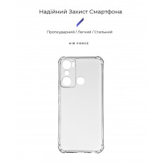 Чехол накладка ArmorStandart TPU Air Force для Infinix Hot 20i (X665E) Camera cover Transparent (ARM66429)