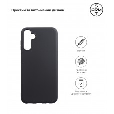 Чехол накладка TPU Armorstandart Matte Slim Fit для Samsung M14 5G (M146) Black (ARM66671)