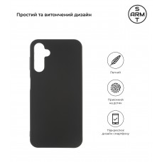 Чехол накладка TPU Armorstandart Matte Slim Fit для Samsung A14 4G / A14 5G Black (ARM66926)
