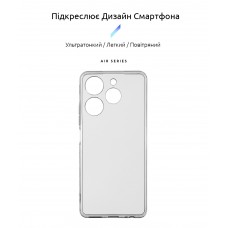 Чехол накладка ArmorStandart TPU Air Series для Tecno Spark 10 Pro (KI7)  Camera cover Transparent (ARM67816)