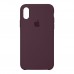 Чехол накладка SK Original TPU Silicone для Apple iPhone XS/X Plum (ARM67858)