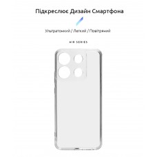 Чехол накладка ArmorStandart TPU Air Series для Infinix Smart 7 Camera cover Transparent (ARM68455)