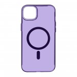 Чехол накладка ArmorStandart TPU Y23 MagSafe для Apple iPhone 15 Transparent Purple (ARM68567)