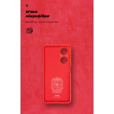 Чехол накладка ArmorStandart TPU ICON для Oppo A98 5G Camera cover Red (ARM68574)