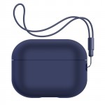 Чехол ArmorStandart TPU Silicone with straps для кейса наушников Apple Airpods Pro 2 Dark Blue (ARM68609) Чехол ArmorStandart TPU Silicone with straps для кейса наушников Apple Airpods Pro 2 Dark Blue (ARM68609)
