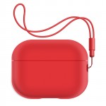 Чехол ArmorStandart TPU Silicone with straps для кейса наушников Apple Airpods Pro 2 Red (ARM68614)