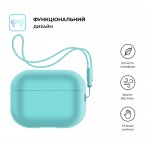 Чехол ArmorStandart TPU Silicone with straps для кейса наушников Apple Airpods Pro 2 Mint (ARM68615) Чехол ArmorStandart TPU Silicone with straps для кейса наушников Apple Airpods Pro 2 Mint (ARM68615)