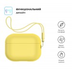 Чехол ArmorStandart TPU Silicone with straps для кейса наушников Apple Airpods Pro 2 Yellow (ARM68619) Чехол ArmorStandart TPU Silicone with straps для кейса наушников Apple Airpods Pro 2 Yellow (ARM68619)