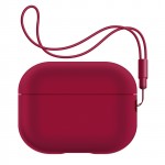Чехол ArmorStandart TPU Silicone with straps для кейса наушников Apple Airpods Pro 2 Wine Red (ARM68620) Чехол ArmorStandart TPU Silicone with straps для кейса наушников Apple Airpods Pro 2 Wine Red (ARM68620)