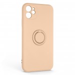 Чехол накладка ArmorStandart TPU Icon Ring для Apple iPhone 11 Pink Sand (ARM68644)