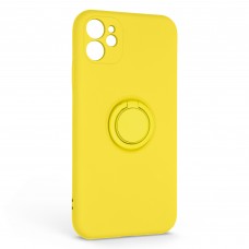 Чехол накладка ArmorStandart TPU Icon Ring для Apple iPhone 11 Yellow (ARM68645)