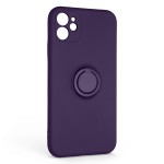 Чехол накладка ArmorStandart TPU Icon Ring для Apple iPhone 11 Dark Purple (ARM68646) Чехол накладка ArmorStandart TPU Icon Ring для Apple iPhone 11 Dark Purple (ARM68646)