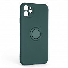 Чехол накладка ArmorStandart TPU Icon Ring для Apple iPhone 11 Dark Green (ARM68647)