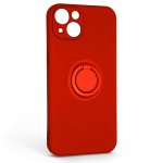 Чехол накладка ArmorStandart TPU Icon Ring для Apple iPhone 13 Red (ARM68653)