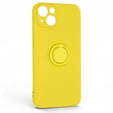 Чехол накладка ArmorStandart TPU Icon Ring для Apple iPhone 13 Yellow (ARM68656)