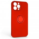 Чехол накладка ArmorStandart TPU Icon Ring для Apple iPhone 13 Pro Max Red (ARM68675)