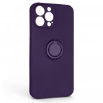 Чехол накладка ArmorStandart TPU Icon Ring для Apple iPhone 13 Pro Max Dark Purple (ARM68679)