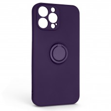 Чехол накладка ArmorStandart TPU Icon Ring для Apple iPhone 13 Pro Max Dark Purple (ARM68679)