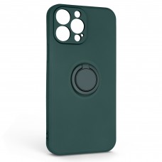 Чехол накладка ArmorStandart TPU Icon Ring для Apple iPhone 13 Pro Max Dark Green (ARM68680)
