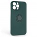 Чехол накладка ArmorStandart TPU Icon Ring для Apple iPhone 13 Pro Max Dark Green (ARM68680)