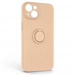 Чехол накладка ArmorStandart TPU Icon Ring для Apple iPhone 14 Pink Sand (ARM68688)