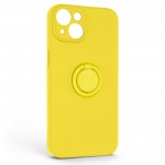 Чехол накладка ArmorStandart TPU Icon Ring для Apple iPhone 14 Yellow (ARM68689)