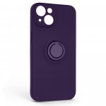 Чехол накладка ArmorStandart TPU Icon Ring для Apple iPhone 14 Dark Purple (ARM68690)