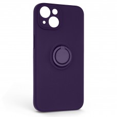 Чехол накладка ArmorStandart TPU Icon Ring для Apple iPhone 14 Dark Purple (ARM68690)
