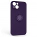 Чехол накладка ArmorStandart TPU Icon Ring для Apple iPhone 14 Dark Purple (ARM68690)
