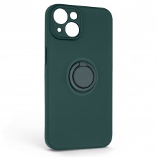 Чехол накладка ArmorStandart TPU Icon Ring для Apple iPhone 14 Dark Green (ARM68691)