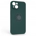 Чехол накладка ArmorStandart TPU Icon Ring для Apple iPhone 14 Dark Green (ARM68691)