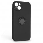 Чехол накладка ArmorStandart TPU Icon Ring для Apple iPhone 14 Plus Black (ARM68696)