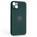 Чехол накладка ArmorStandart TPU Icon Ring для Apple iPhone 14 Plus Dark Green (ARM68702)