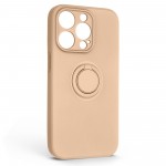 Чехол накладка ArmorStandart TPU Icon Ring для Apple iPhone 14 Pro Pink Sand (ARM68710)