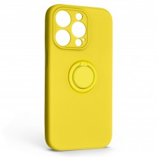 Чехол накладка ArmorStandart TPU Icon Ring для Apple iPhone 14 Pro Yellow (ARM68711)