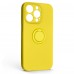Чехол накладка ArmorStandart TPU Icon Ring для Apple iPhone 14 Pro Yellow (ARM68711)