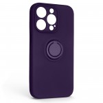 Чехол накладка ArmorStandart TPU Icon Ring для Apple iPhone 14 Pro Dark Purple (ARM68712)