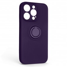 Чехол накладка ArmorStandart TPU Icon Ring для Apple iPhone 14 Pro Dark Purple (ARM68712)