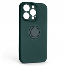 Чехол накладка ArmorStandart TPU Icon Ring для Apple iPhone 14 Pro Dark Green (ARM68713)