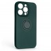 Чехол накладка ArmorStandart TPU Icon Ring для Apple iPhone 14 Pro Dark Green (ARM68713)